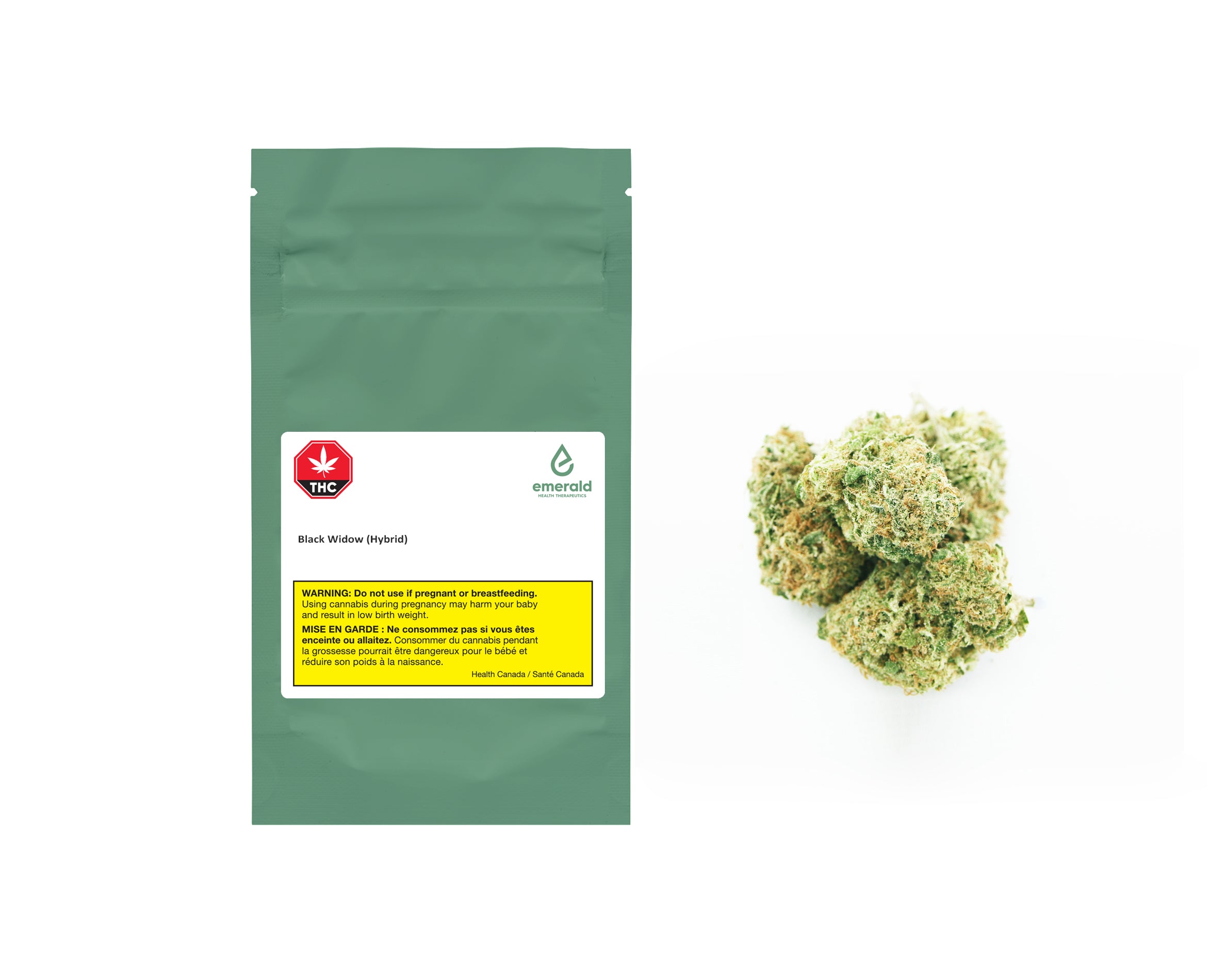 EMERALD HEALTH BLACK WIDOW (H) DRIED - 3.5G