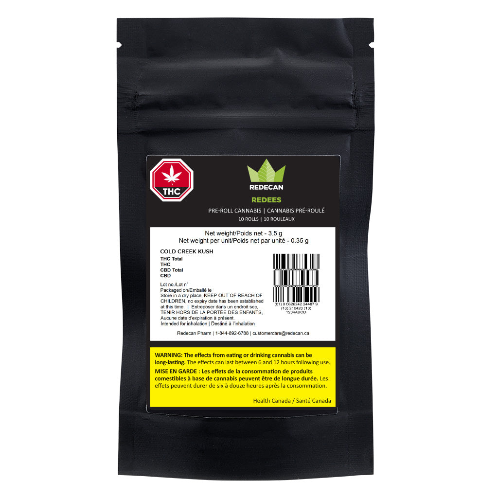 REDECAN COLD CREEK KUSH (H) PRE-ROLL - 0.35G X 10