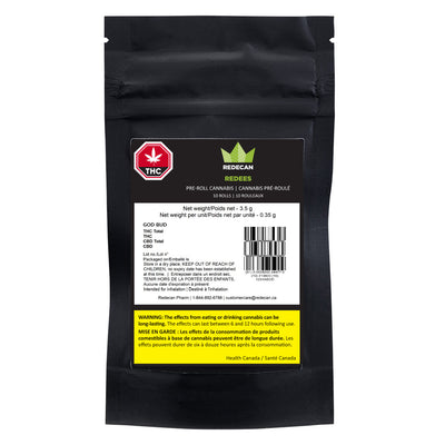 REDECAN GOD BUD (IND) PRE-ROLL - 0.35G X 10
