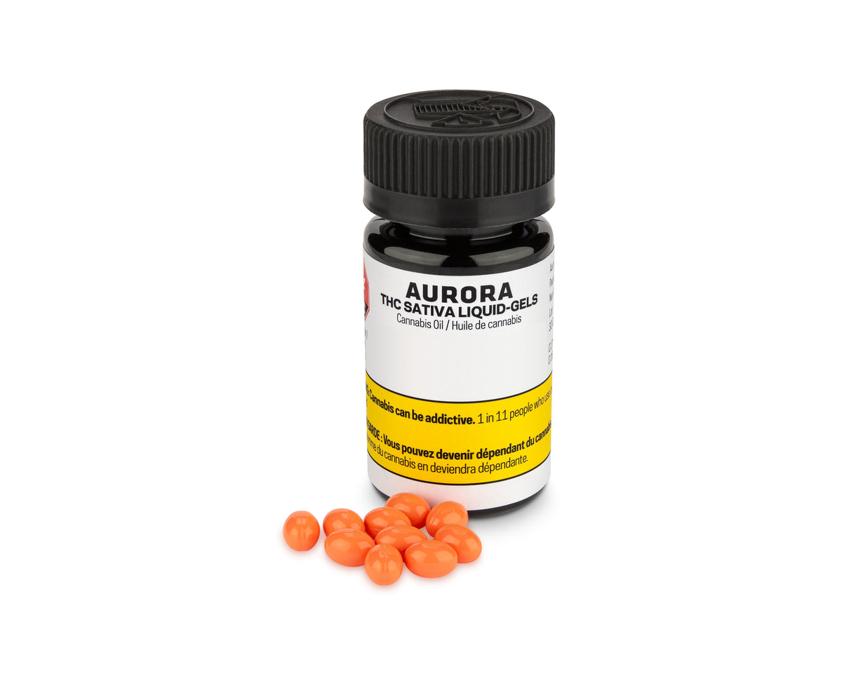 AURORA THC SATIVA (S) LIQUID GELS - 5MG x 10