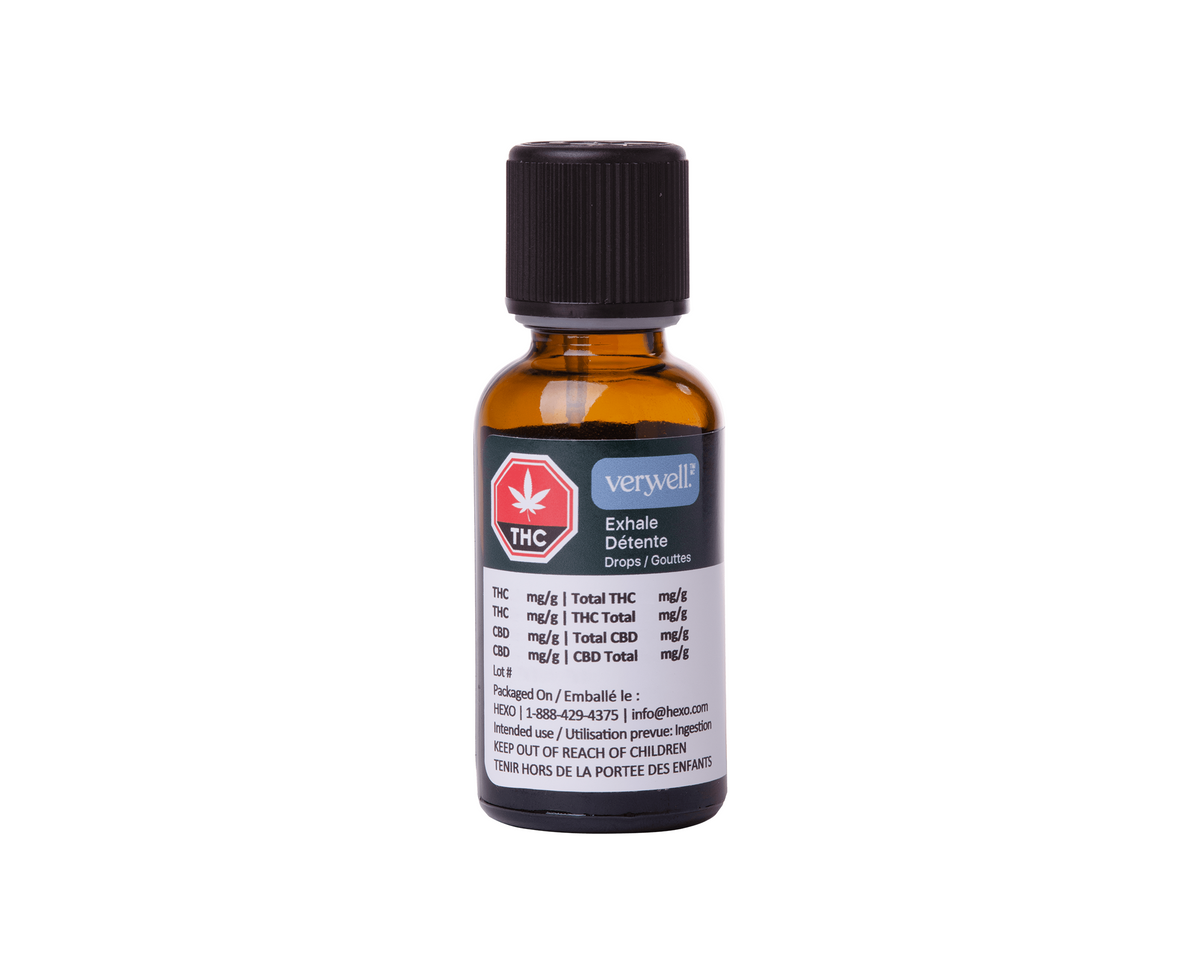 VERYVELL EXHALE CBD DROPS (H) OIL - 30ML