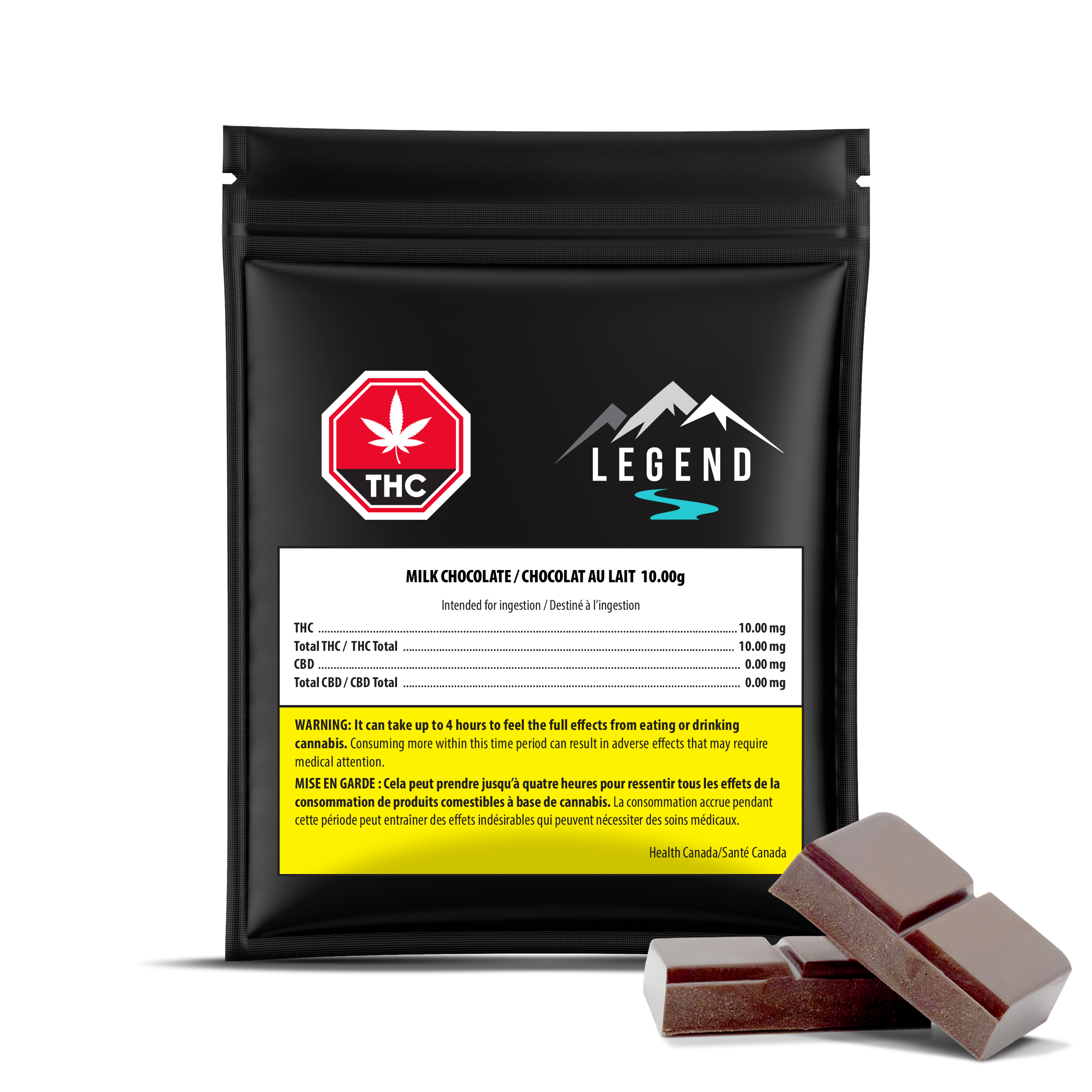 LEGEND MILK CHOCOLATE (H) CHOC - 10MG THC X 1