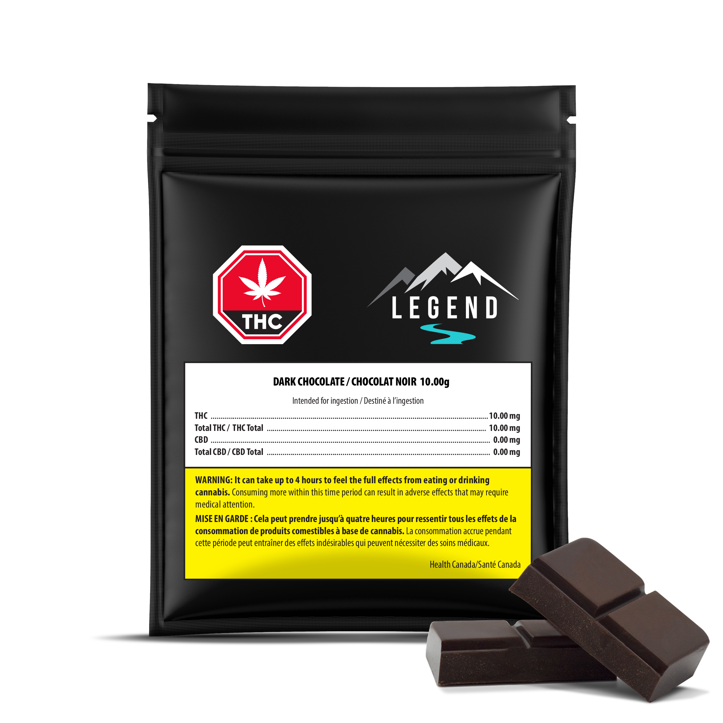 LEGEND DARK CHOCOLATE (H) CHOC - 10MG THC X 1
