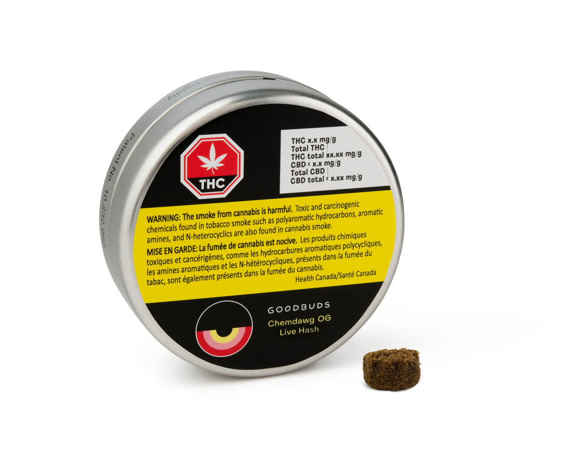 GOOD BUDS CHEMDOG OG (H) LIVE RESIN HASH - 0.5G
