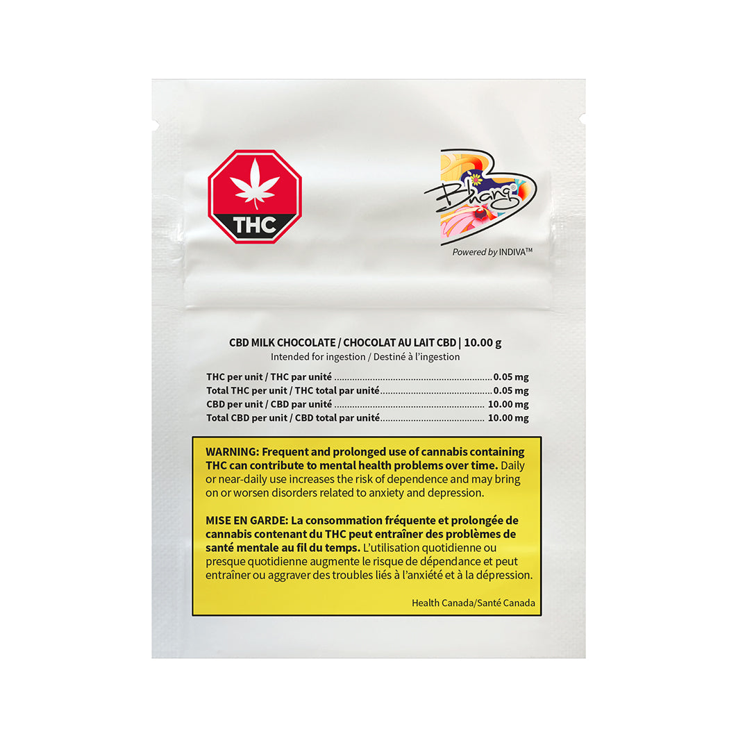 BHANG CBD MILK CHOCOLATE (H) CHOC - 10MG CBD X 1