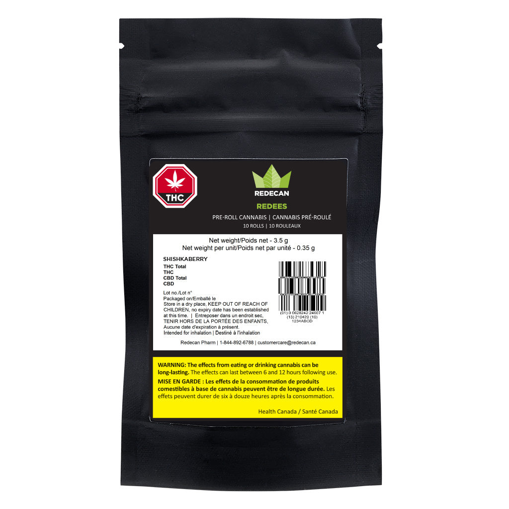 REDECAN SHISHKABERRY (IND) PRE-ROLL - 0.35G X 10