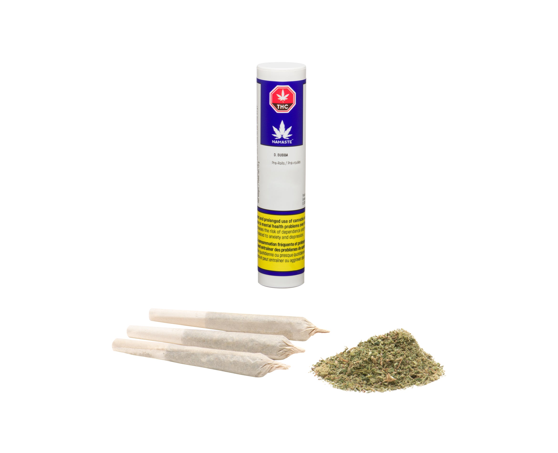 NAMASTE D BUBBA (IND) PRE-ROLL - 0.5G X 3