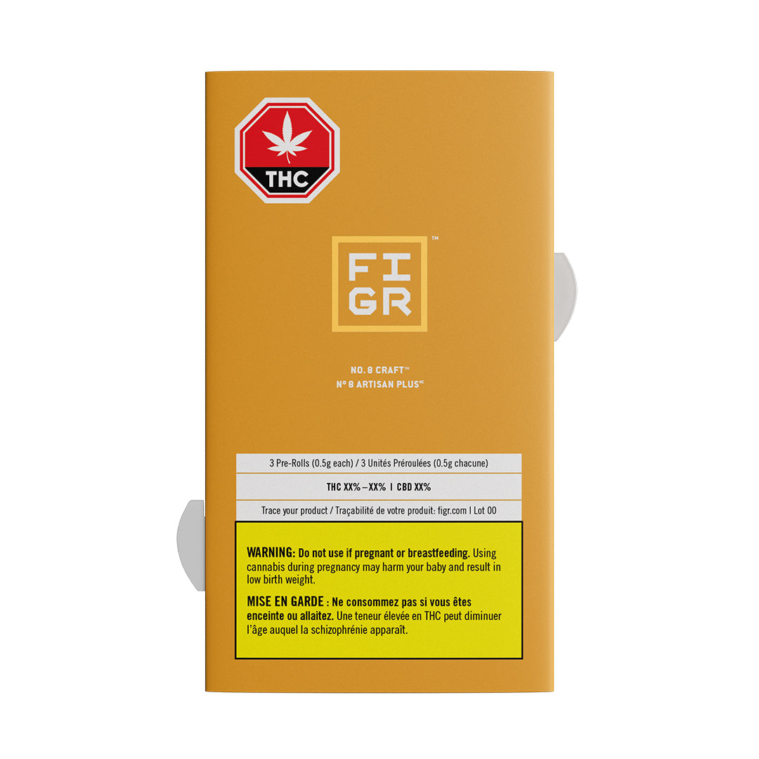 FIGR CRAFT NO. 8 (S) PRE-ROLL - 0.5G X 3