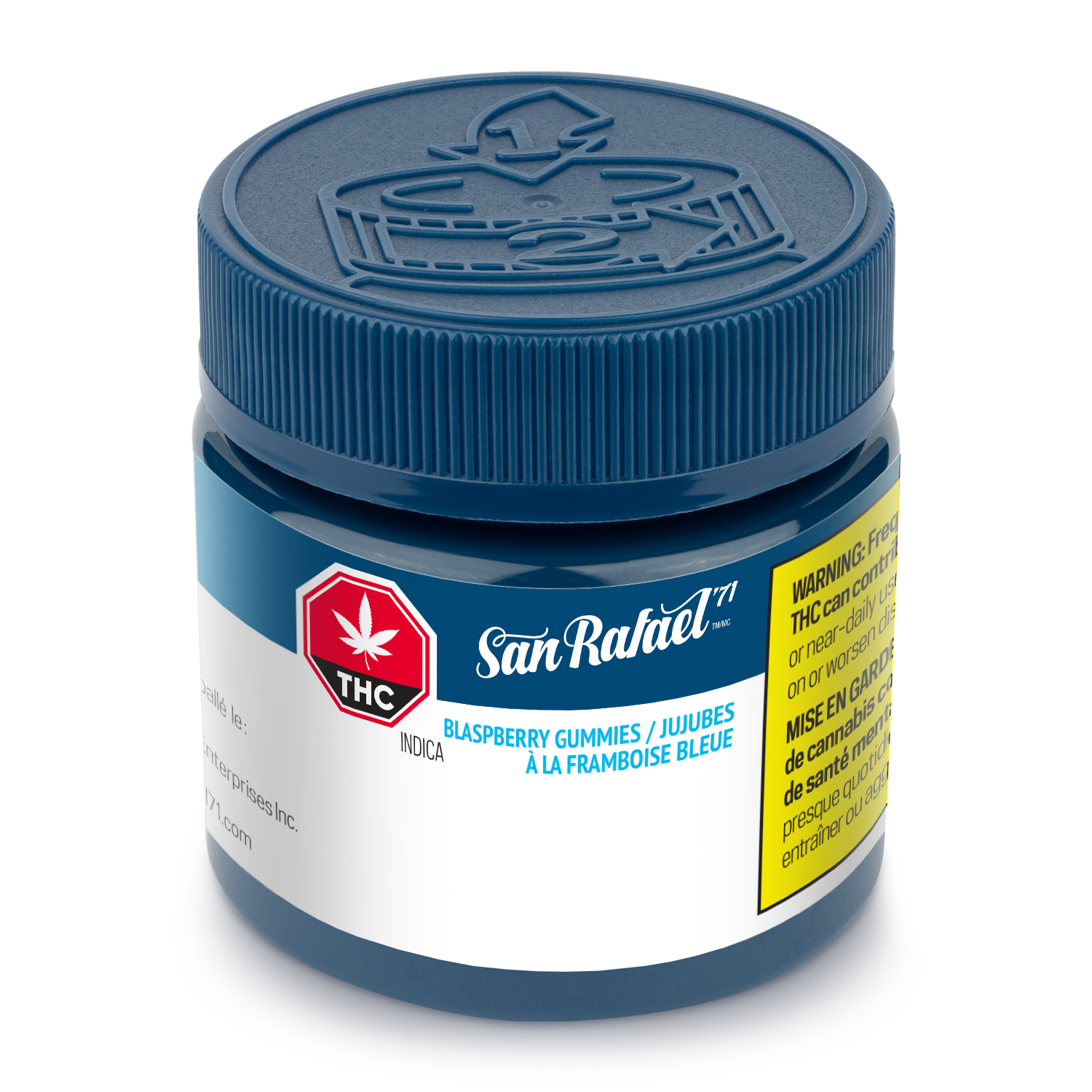 SAN RAFAEL 71 BLASPBERRY (IND) CHEW - 2.5MG THC X 4