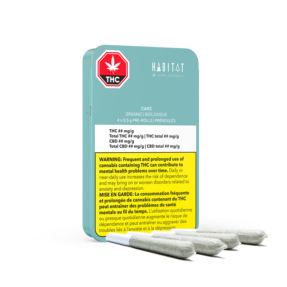 HABITAT LIFE CAKE (H) PRE-ROLL - 0.5G X 4