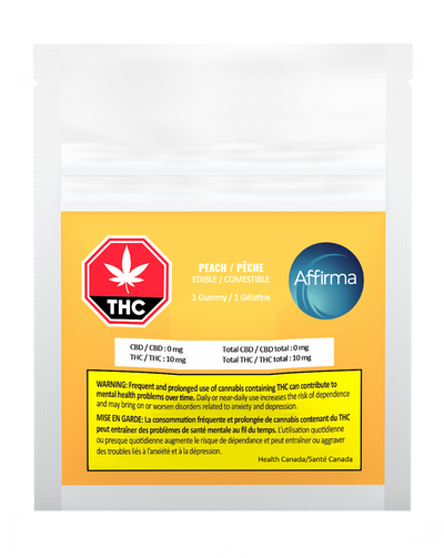AFFIRMA PEACH (H) CHEW - 10MG THC X 1