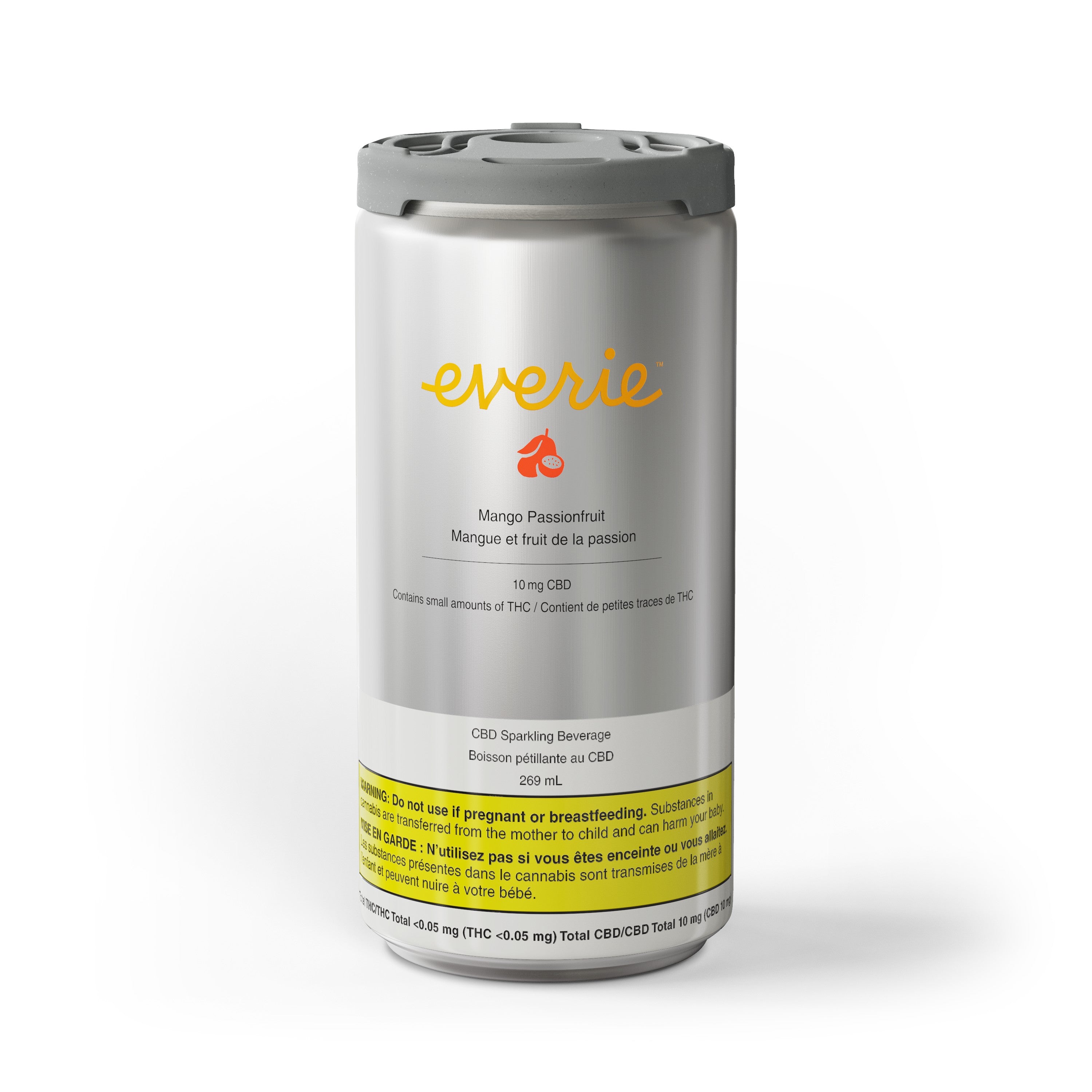 EVERIE MANGO PASSIONFRUIT SPARKLING WATER (H) BEV - 10MG CBD