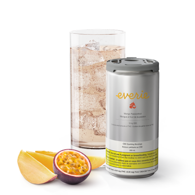 EVERIE MANGO PASSIONFRUIT SPARKLING WATER (H) BEV - 10MG CBD