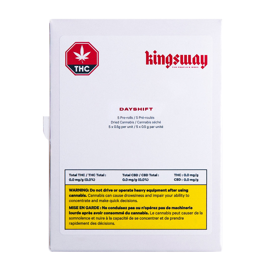 KINGSWAY DAYSHIFT (S) PRE-ROLL - 0.5G X 5
