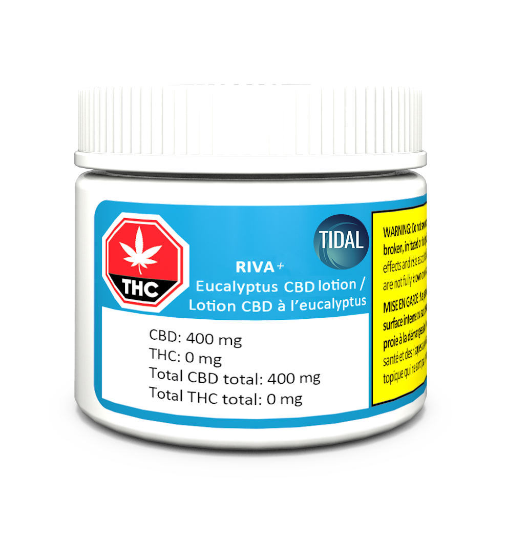 TIDAL RIVA+ EUCALYPTUS CBD (H) LOTION - 60G