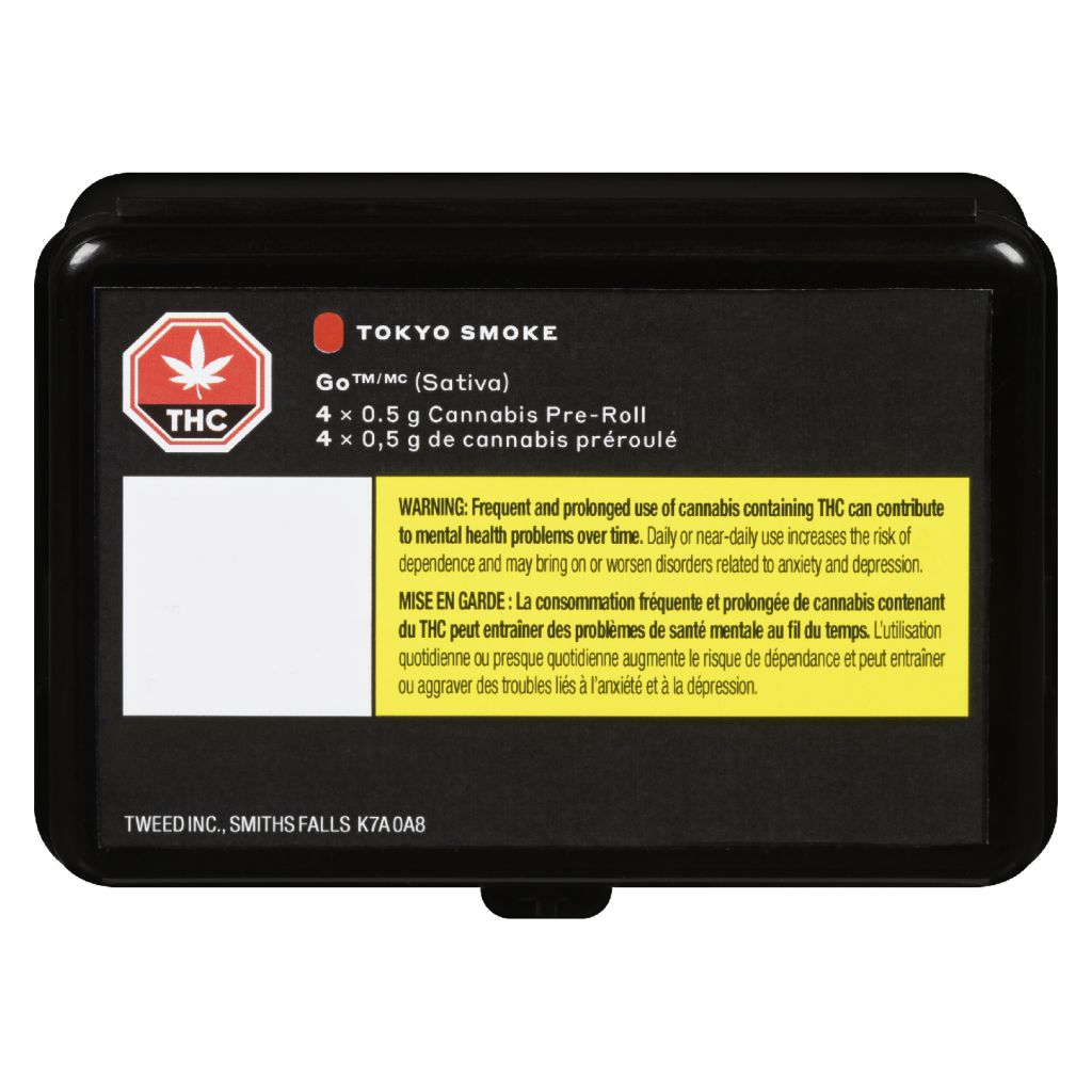 TOKYO SMOKE GO (S) PRE-ROLLS - 0.5G X 4