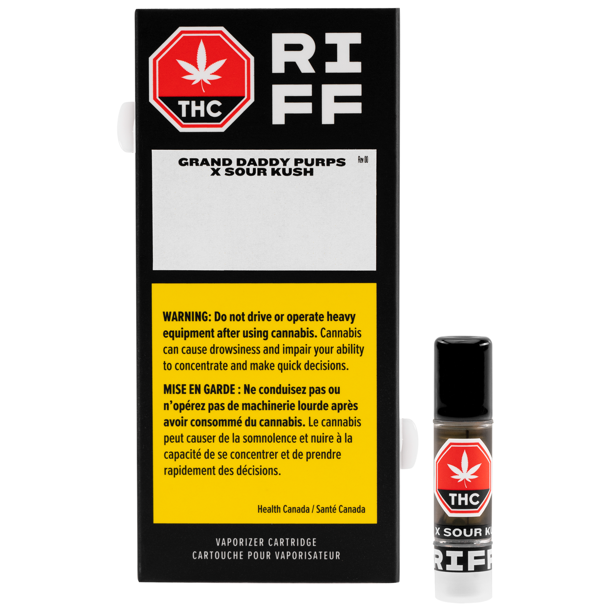 RIFF GRAND DADDY PURPS X SOUR KUSH (IND) 510 - 0.5G