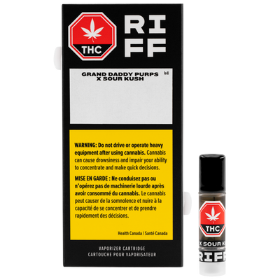 RIFF GRAND DADDY PURPS X SOUR KUSH (IND) 510 - 0.5G