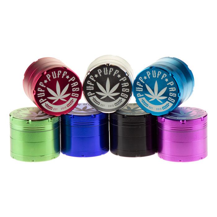 PUFF PUFF PASS ALUMINUM 4PC GRINDER - 50MM