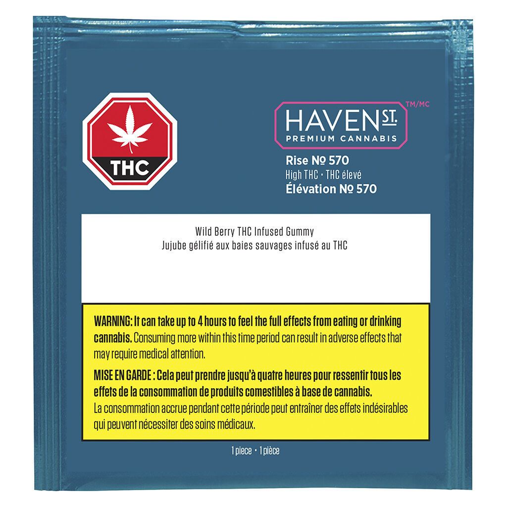 HAVEN ST NO 570 WILD BERRY (H) CHEW - 10MG THC X 1