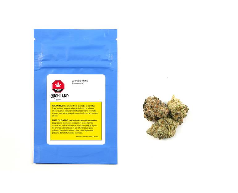 HIGHLAND GROW WHITE LIGHTNING (IND) DRIED - 3.5G