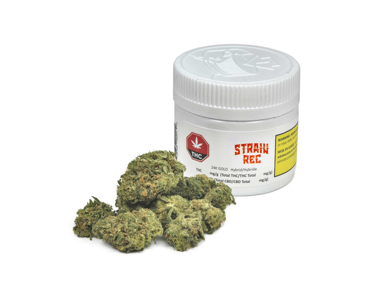 STRAIN REC 24K GOLD (IND) DRIED - 3.5G