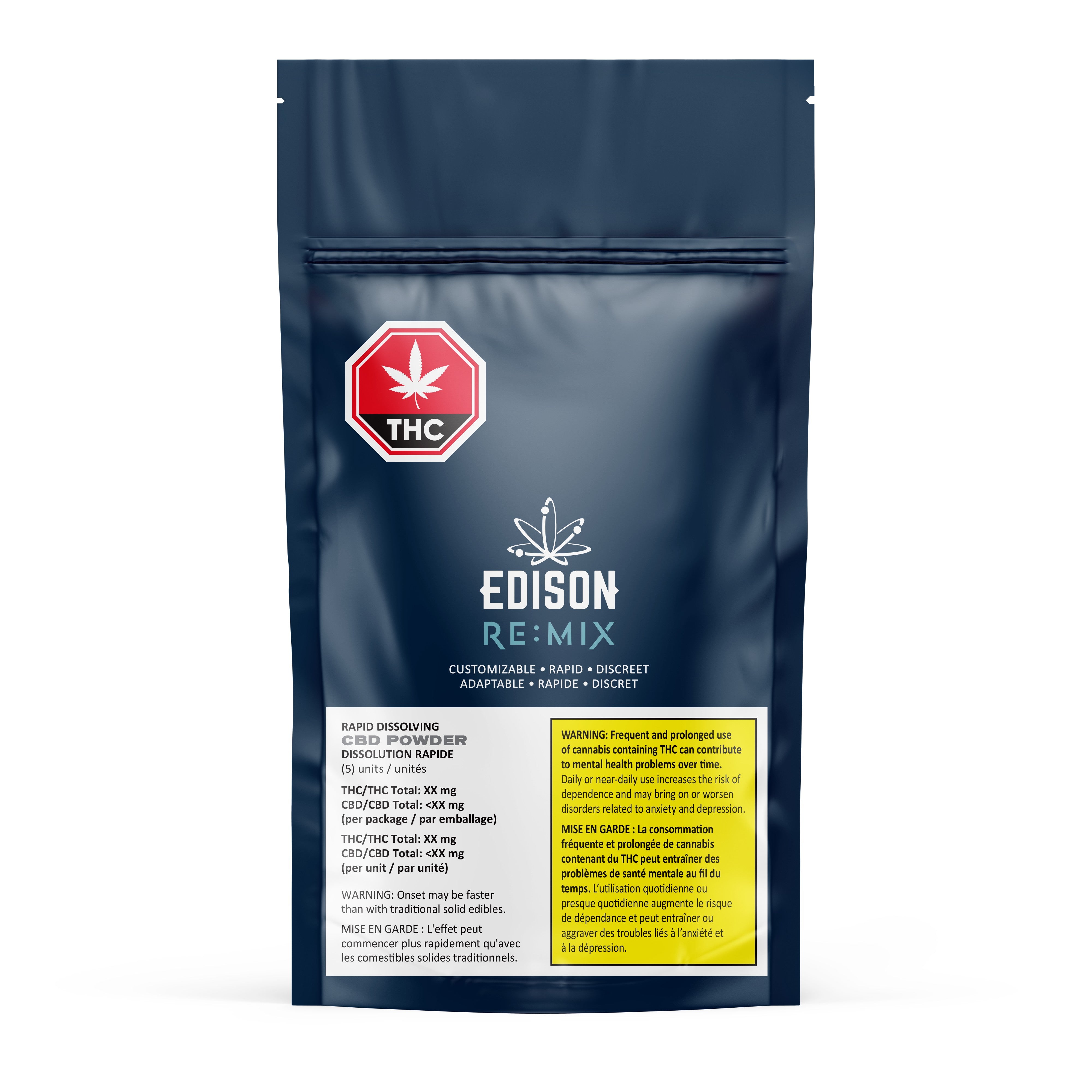 EDISON (RE)MIX CBD (H) POWDER - 10 MG CBD X 5