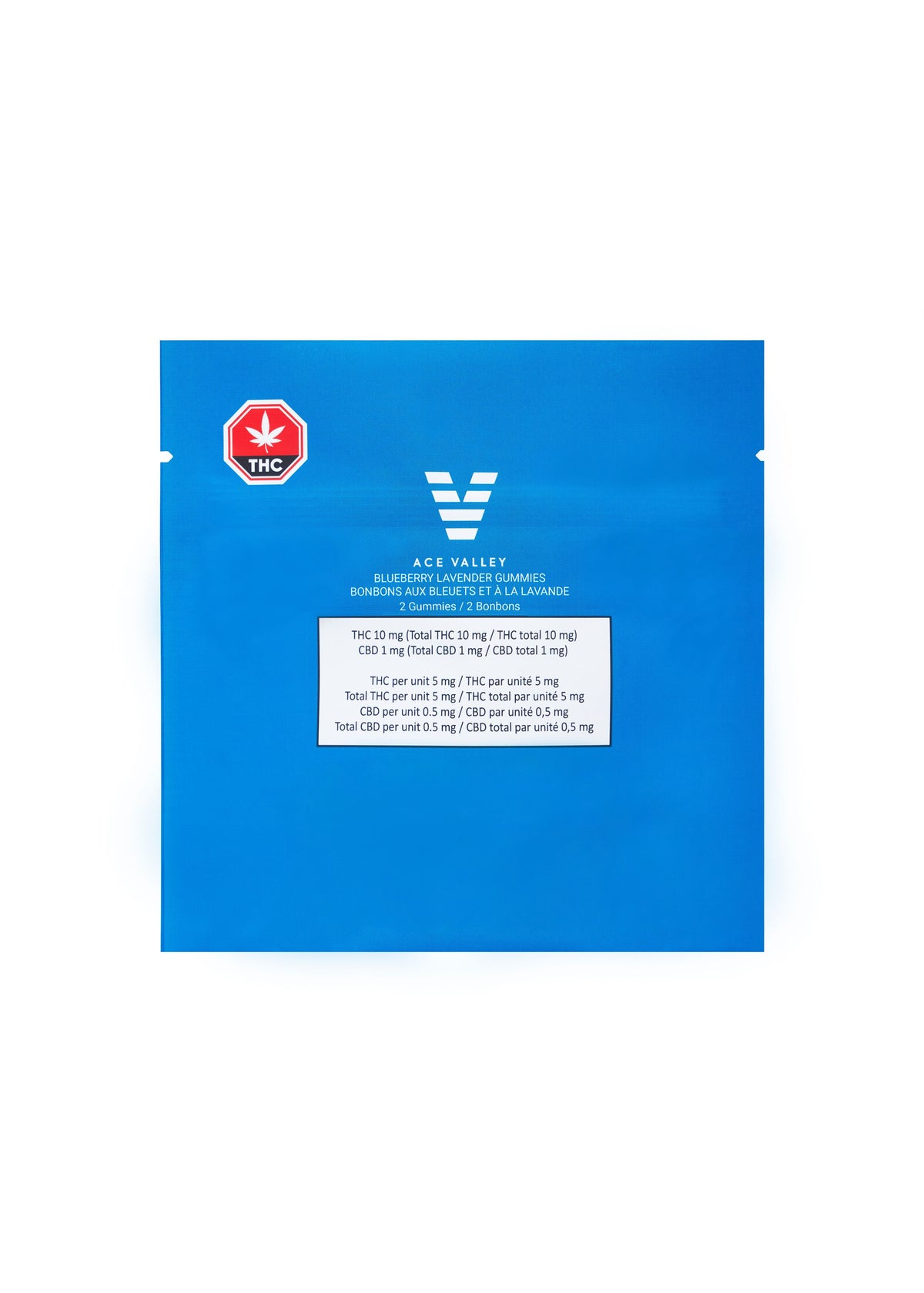 ACE VALLEY BLUEBERRY LAVENDER (H) CHEW - 5MG THC X 2