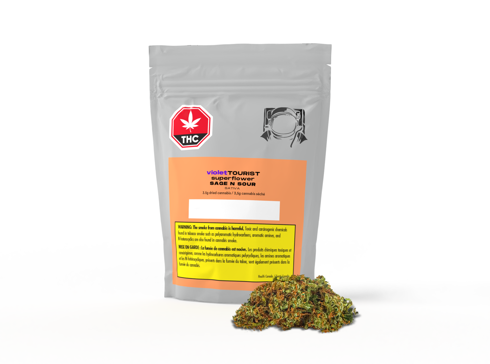 VIOLET TOURIST SUPERFLOWER SAGE N SOUR (S) DRIED - 3.5G