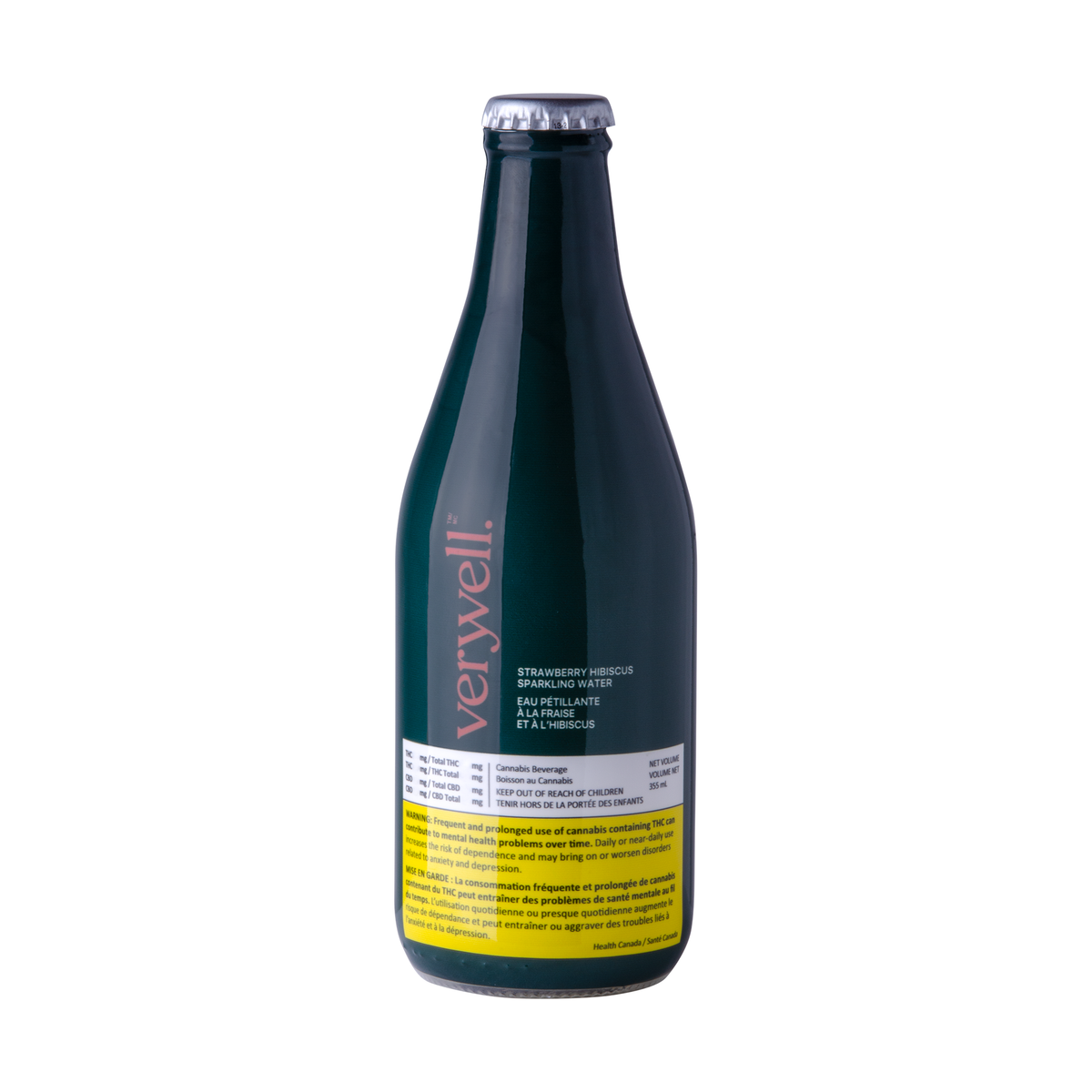 VERYVELL STRAWBERRY HIBISCUS CBD (H) BEV - 15MG CBD X 355ML