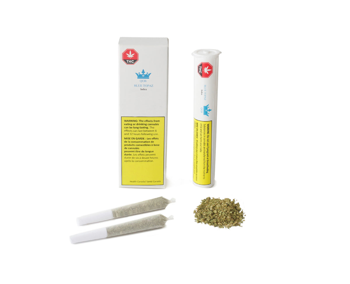 QOB BLUE TOPAZ SLURRICANE (IND) PRE-ROLL - 0.5G X 2