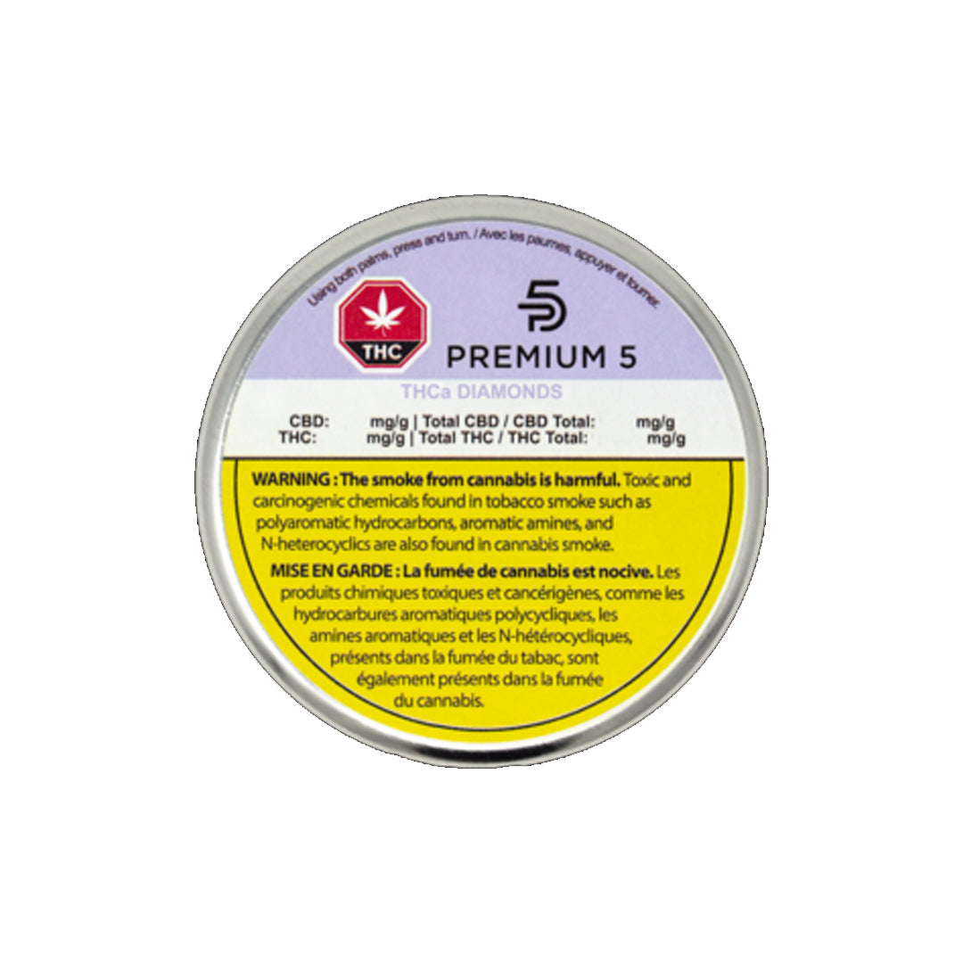 PREMIUM 5 THCA LIVE RESIN (H) DIAMONDS - 1G