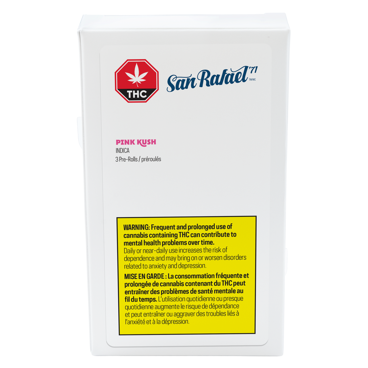 SAN RAFAEL 71 PINK KUSH (IND) PRE-ROLL - 0.5G X 3