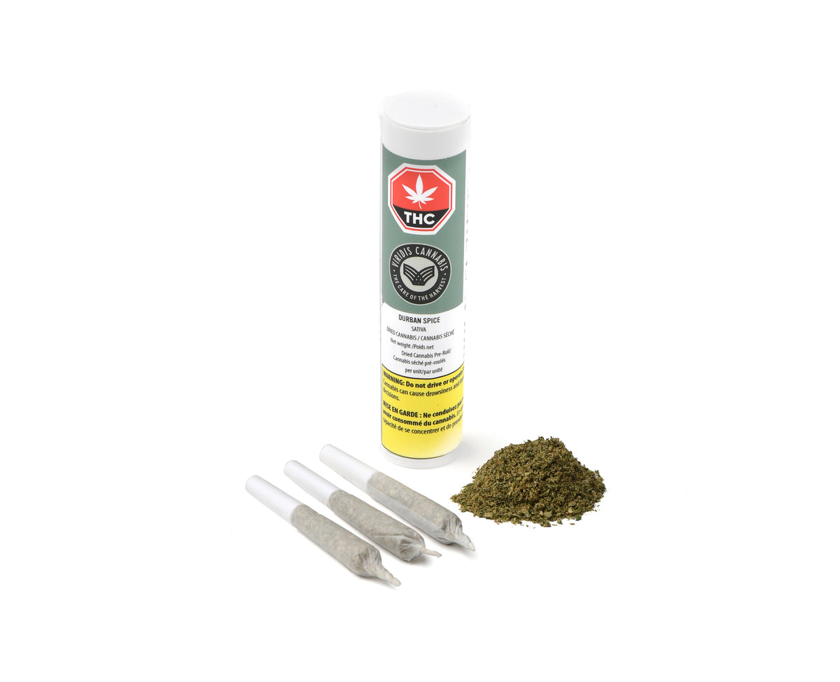 VIRIDIS DURBAN SPICE (S) PRE-ROLL - 0.5G X 3
