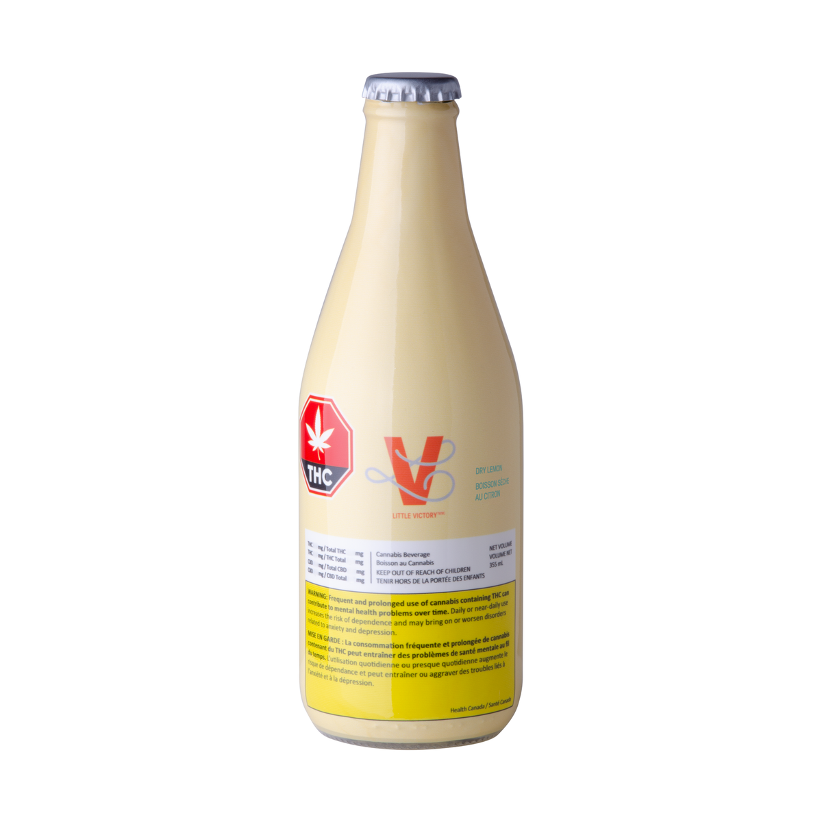 LITTLE VICTORY DRY LEMON (H) BEV - 2.5MG THC : 2.5MG CBD