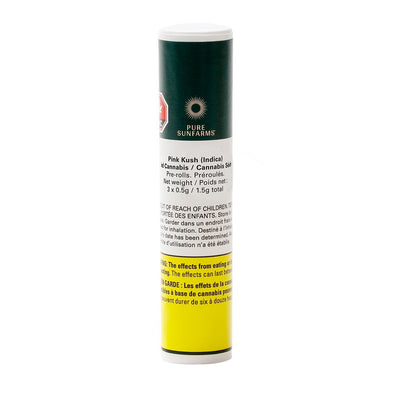 PURE SUNFARMS PINK KUSH (IND) PRE-ROLL - 0.5G X 3