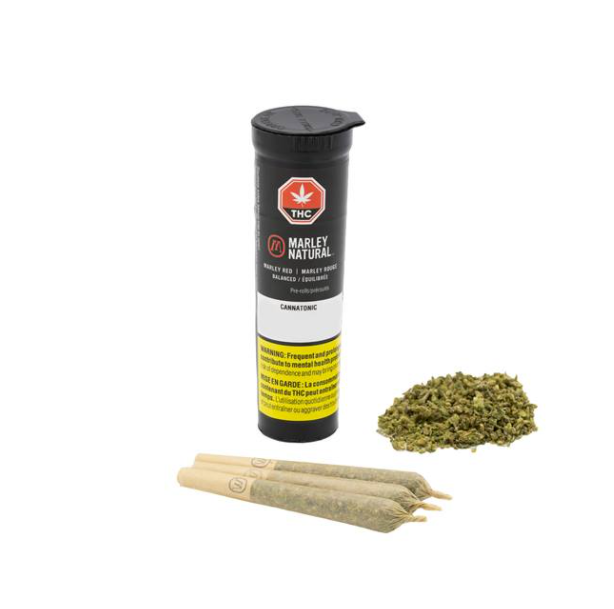 MARLEY NATURAL RED CANNATONIC (H) PRE-ROLL - 0.5G X 3