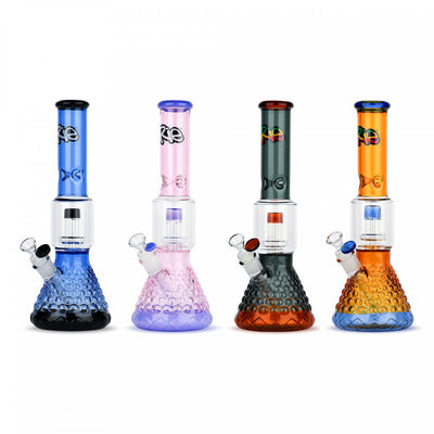 IRIE DUAL CHAMBER BEAKER TUBE W/ SHOWERHEAD PERC 13.5