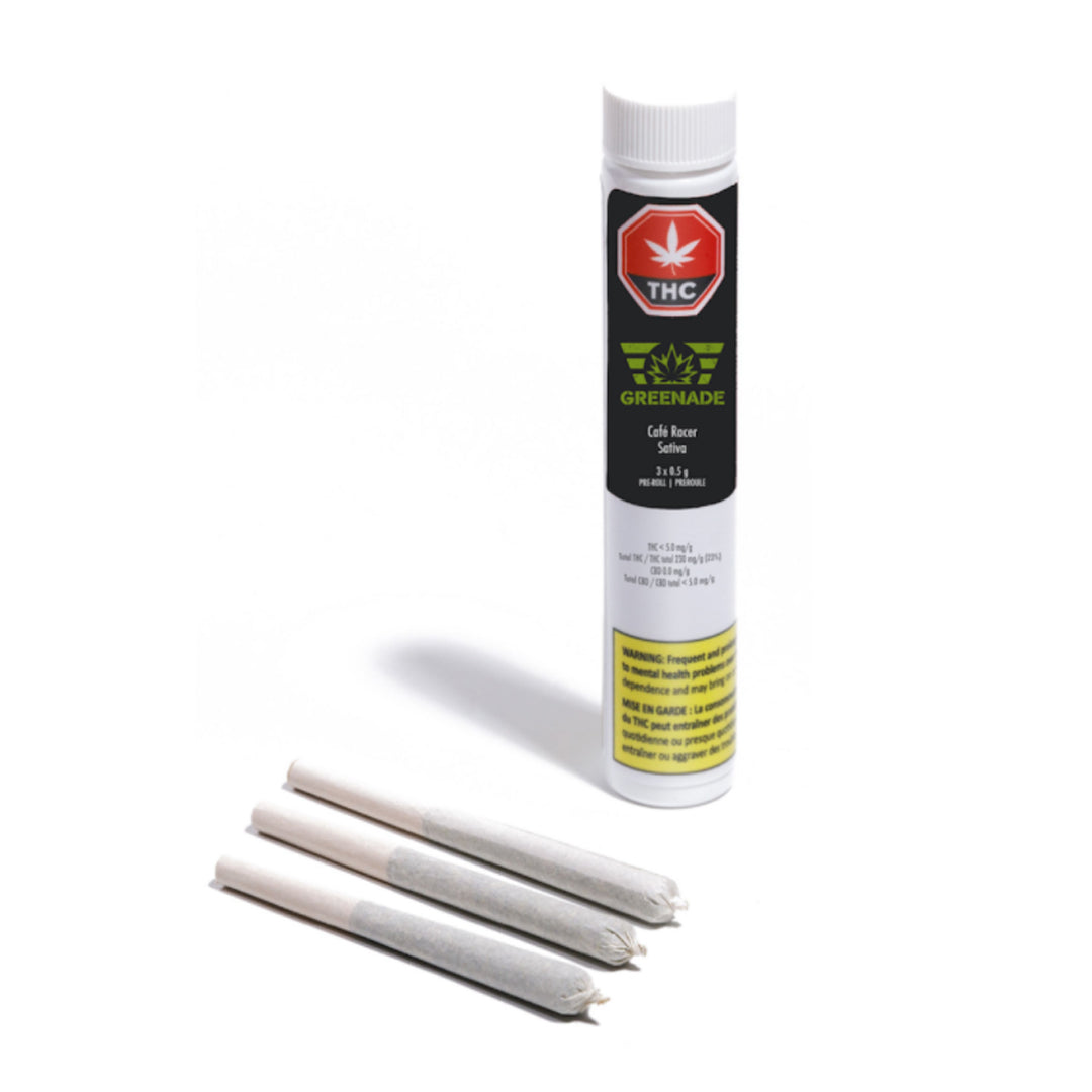 GREENADE CAFE RACER (S) PRE-ROLL - 0.5G X 3