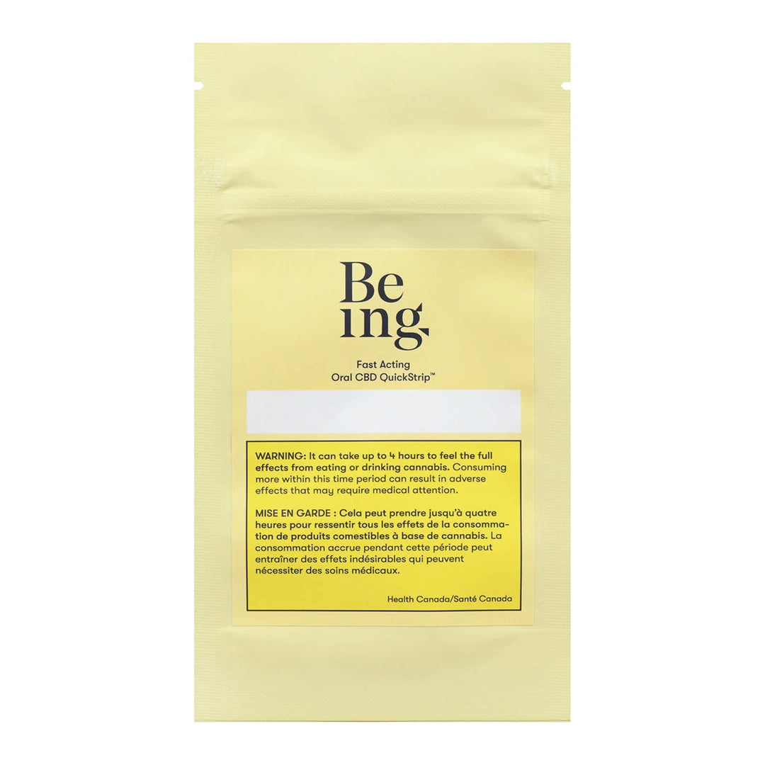 BEING FAST ACTING ORAL CBD (IND) STRIPS - 11MG CBD X 10
