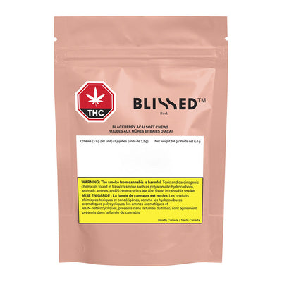 BLISSED 1:1 BLACKBERRY ACAI (H) CHEW - 5:5MG X 2