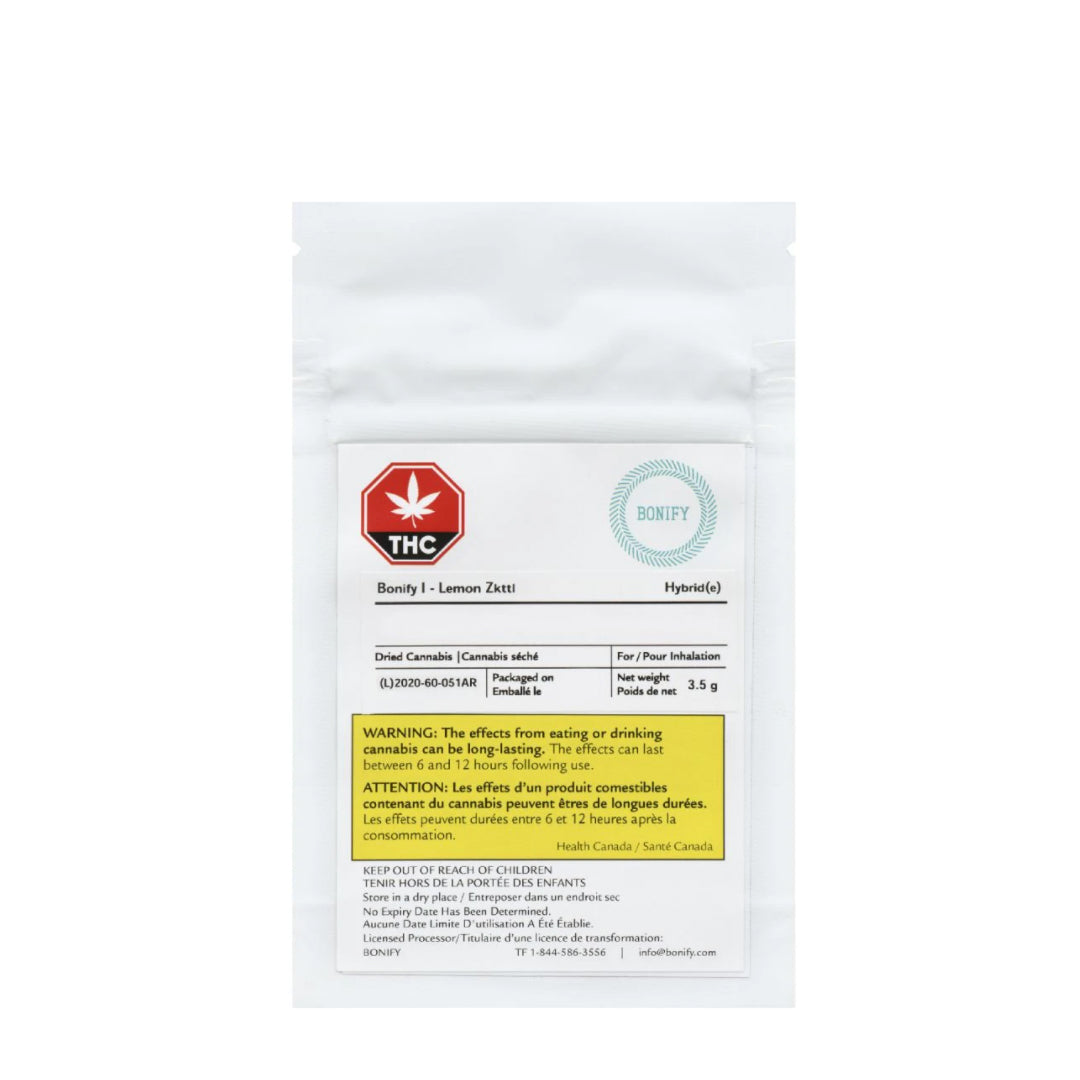 BONIFY LEMON ZKTTL (S) DRIED - 3.5G