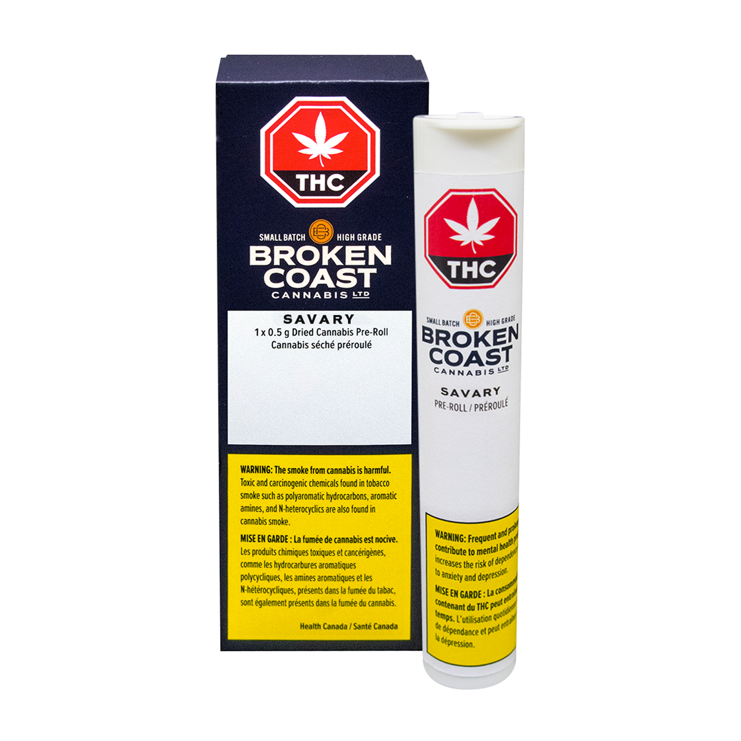 BROKEN COAST PINK KUSH (SAVARY) (H) PRE-ROLL - 0.5G X 1