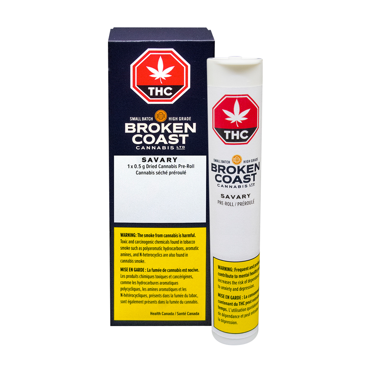 BROKEN COAST PINK KUSH (SAVARY) (H) PRE-ROLL - 0.5G X 1