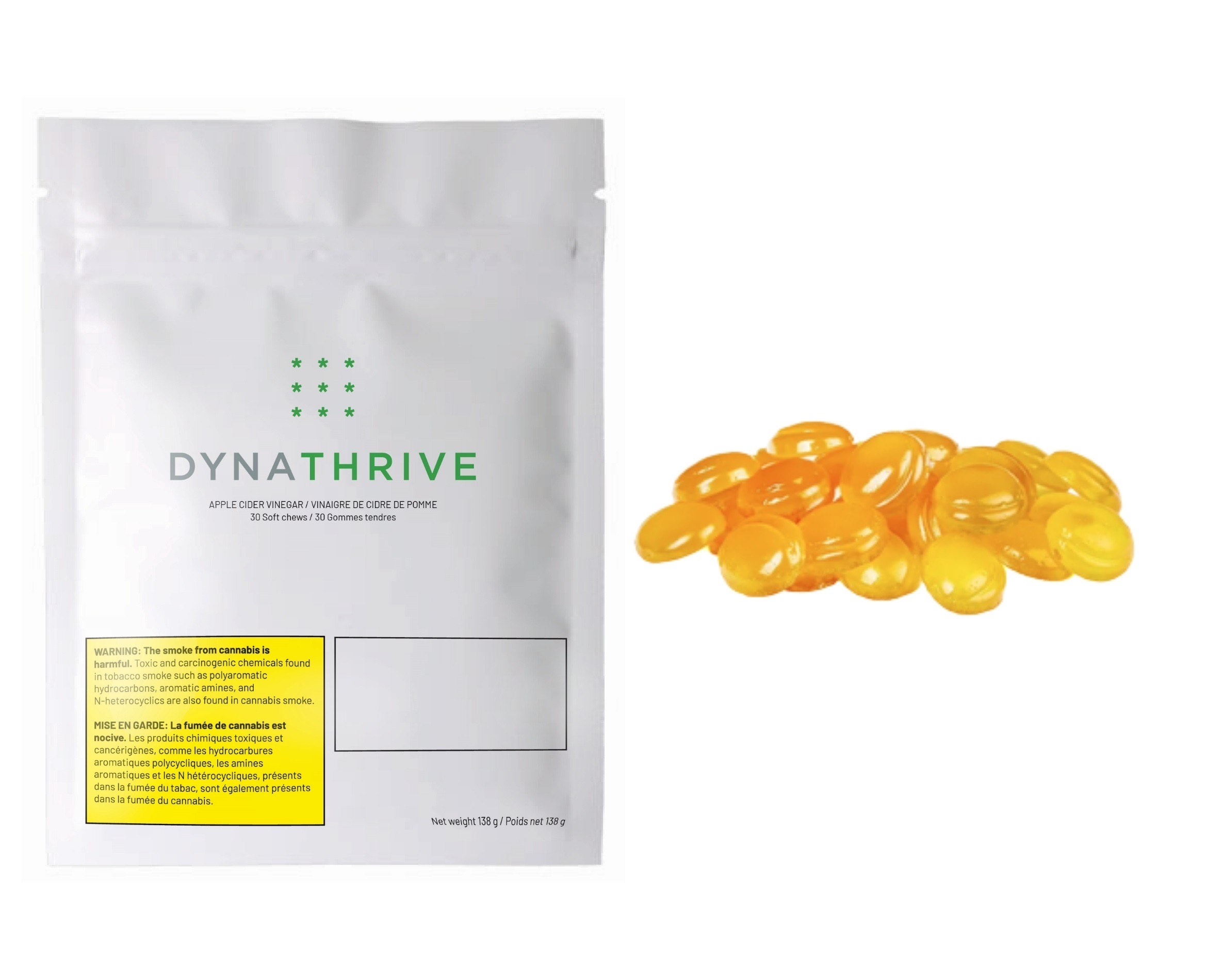 DYNATHRIVE APPLE CIDER VINEGAR (H) CHEW - 10MG CBD X 30