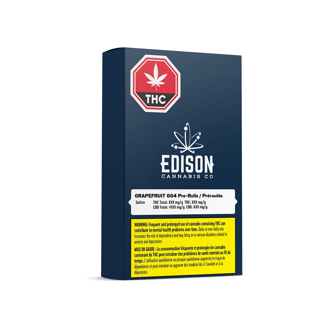 EDISON GRAPEFRUIT GG4 (THE GENERAL) (S) PRE-ROLL - 0.5G X 3