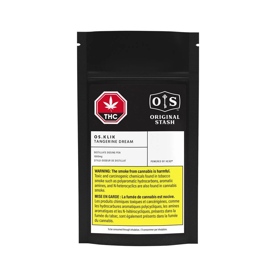 ORIGINAL STASH OS.KLIK TANGERINE DRM CBD (S) DISTILLATE - 1G