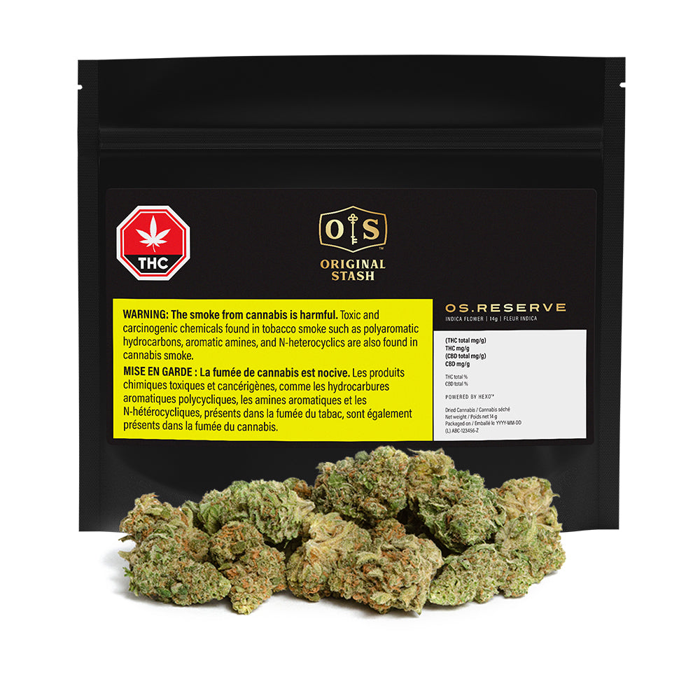 ORIGINAL STASH OS.RESERVE INDICA HYBRID (IND) DRIED - 14G