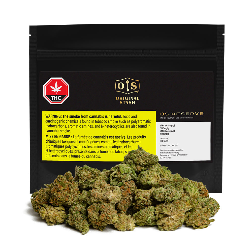 ORIGINAL STASH OS.RESERVE INDICA HYBRID (IND) DRIED - 28G