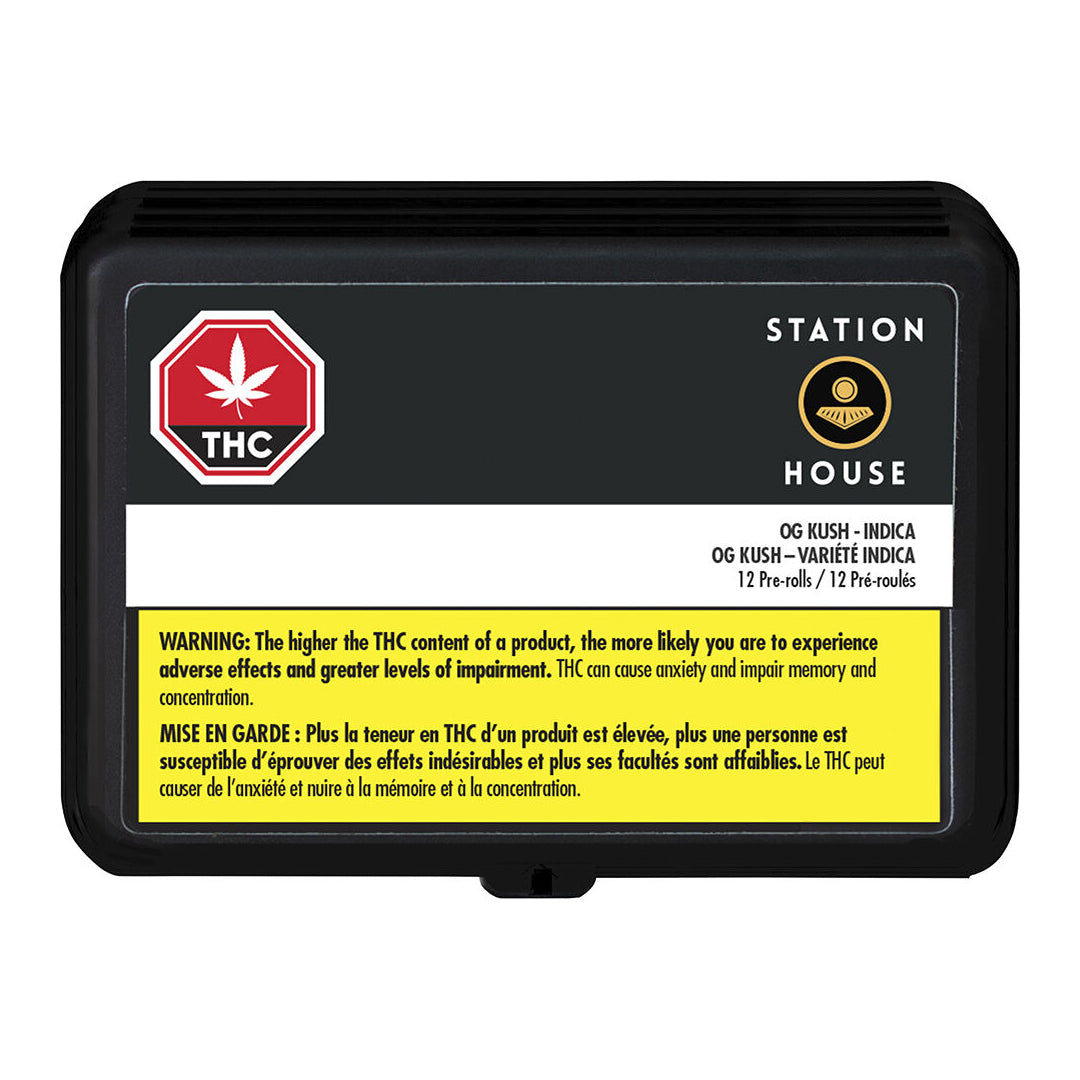 STATION HOUSE OG KUSH (IND) PRE-ROLL - 0.5G X 12